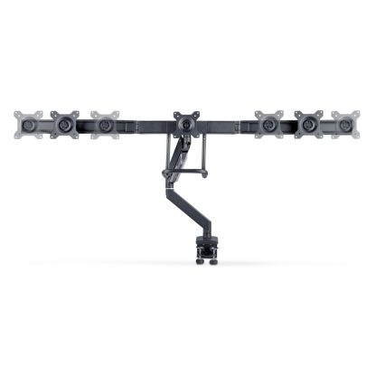 StarTech.com Crossbar Triple Monitor Desk Mount For Up To Three 27in Screens, VESA 75x75/100x100, Tool-Less Arm Adjustments, C- - Image 3