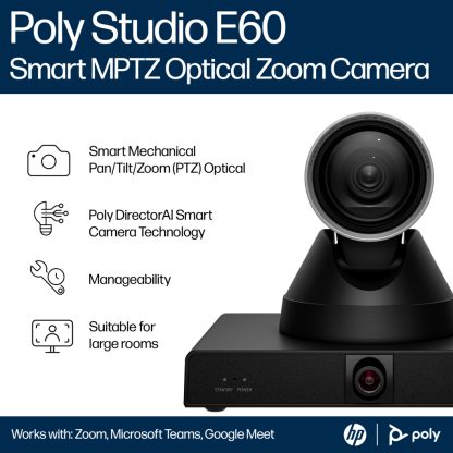 Poly Studio E60 Smart Camera 4K MPTZ with 12x Optical Zoom - Image 4