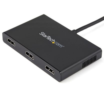 StarTech.com 3-Port Multi Monitor Adapter - Mini DisplayPort to HDMI MST Hub - Triple 1080p or Dual 4K 30Hz - Video Splitter fo - Image 3
