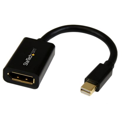 StarTech.com Mini DisplayPort to DisplayPort Adapter - 4K x 2K UHD Video - Mini DP to DP Converter - Mini DisplayPort to Displa