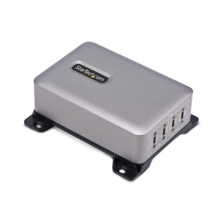 StarTech.com 4-Port Multi-Device USB-C Charger, 240W Total, Single Port 140W EPR, PD 3.1, Screw Locking Ports, Boardrooms, Brac