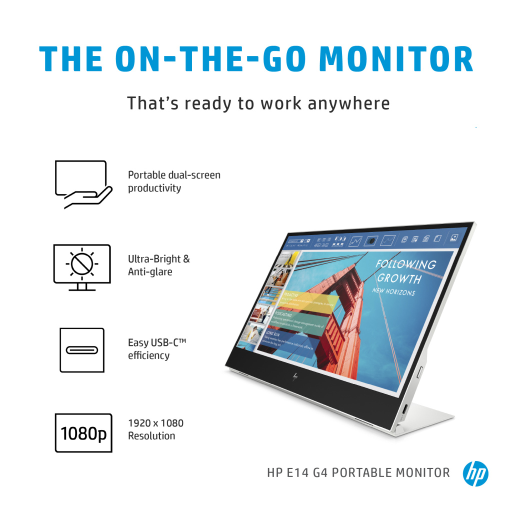 HP E-Series E14 G4 Portable Monitor - Image 15
