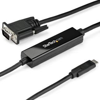 StarTech.com 3ft/1m USB C to VGA Cable - 1920x1200/1080p USB Type C to VGA Video Active Adapter Cable - Thunderbolt 3 Compatible