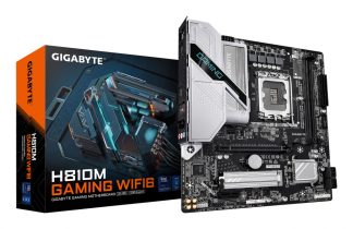 GIGABYTE H810M GAMING WIFI6 Motherboard - Intel Core Ultra (Series 2) CPUs, 4+1+2 Phases VRM, up to 6400MHz DDR5, 1xPCIe 4.0 M.