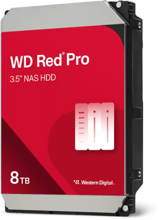 Western Digital WD Red Pro 8TB SATA 3.5 7200RPM 256MB NAS HDD 5Yr