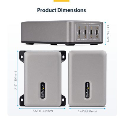 StarTech.com 4-Port Multi-Device USB-C Charger, 240W Total, Single Port 140W EPR, PD 3.1, Screw Locking Ports, Boardrooms, Brack - Image 22