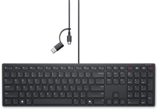 DELL KB525C keyboard Office USB US English Black