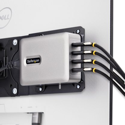 StarTech.com 4-Port Multi-Device USB-C Charger, 240W Total, Single Port 140W EPR, PD 3.1, Screw Locking Ports, Boardrooms, Brack - Image 9
