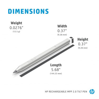 HP Rechargeable MPP 2.0 Tilt Pen (Black) - Image 5