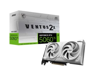 MSI VENTUS GEFORCE RTX 5060 TI 16G 2X OC WHITE PLUS graphics card NVIDIA 16 GB GDDR7