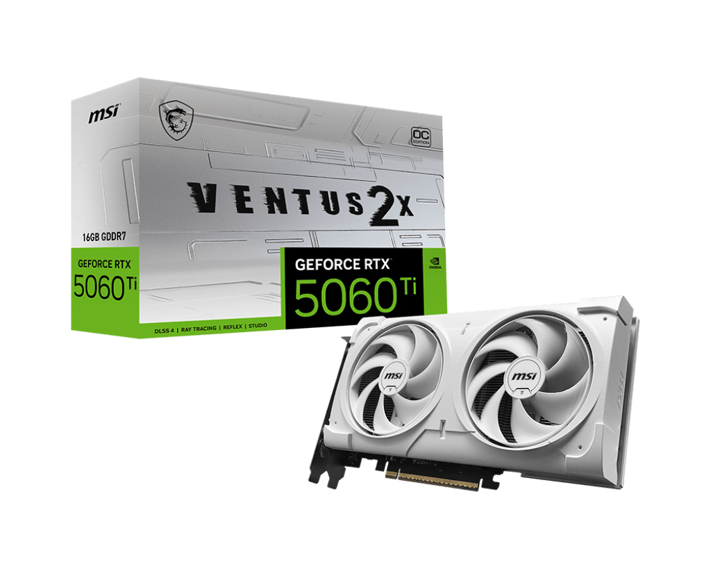 MSI VENTUS GEFORCE RTX 5060 TI 16G 2X OC WHITE PLUS graphics card NVIDIA 16 GB GDDR7 - Image 6