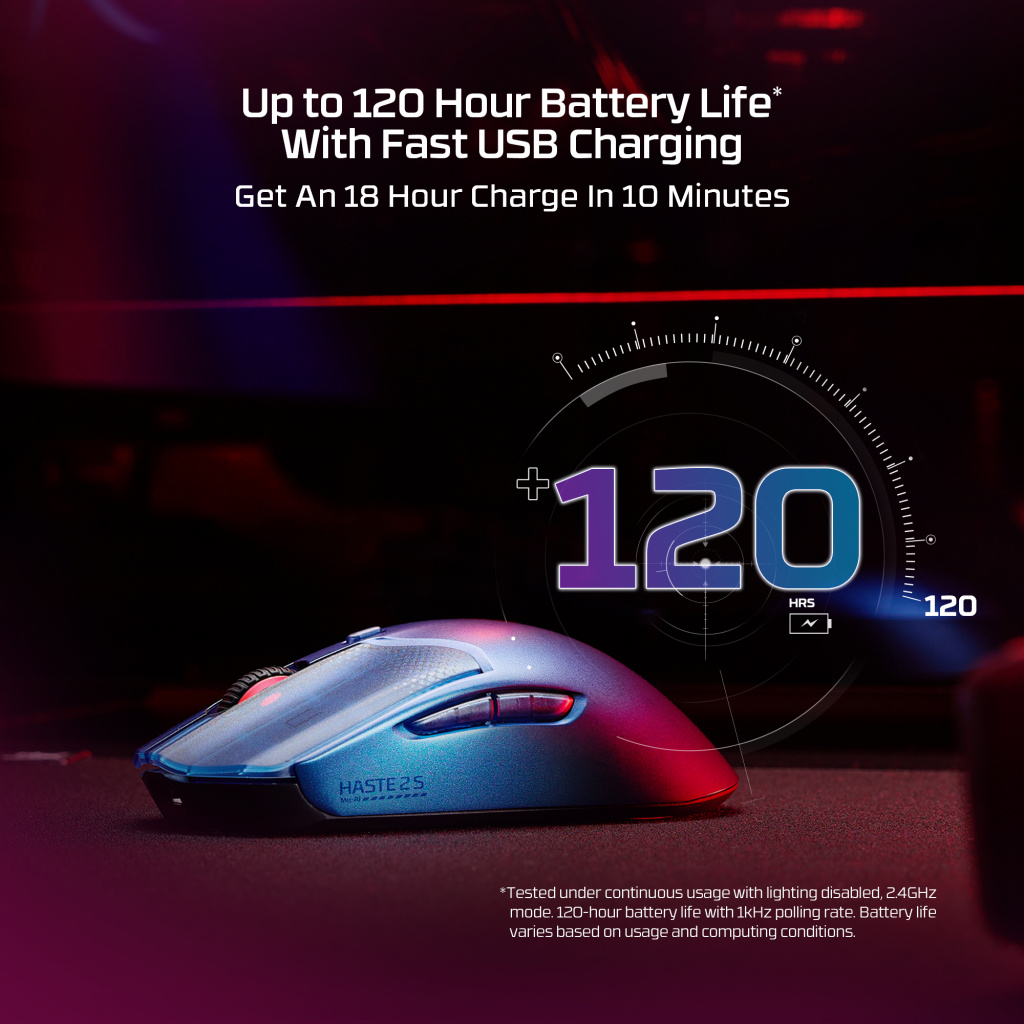 HyperX Pulsefire Haste 2 S Navy Wireless Gaming Mouse - Image 8