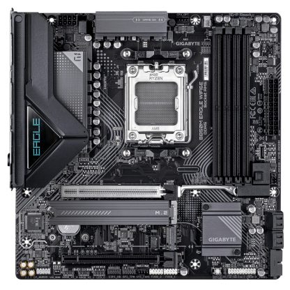 GIGABYTE B850M EAGLE WIFI6E Motherboard - AMD Ryzen 9000 Series CPUs, 8+2+2 Phases Digital VRM, up to 8200MHz DDR5 (OC), 1xPCIe - Image 2