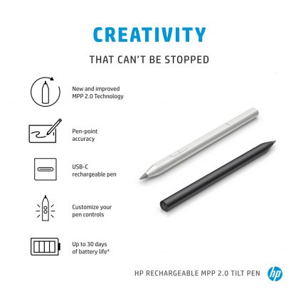 HP Rechargeable MPP 2.0 Tilt Pen (Black) - Image 7