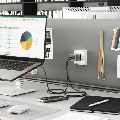 ALOGIC Rapid Power 70W Cube GaN Charger - Dual USB-C - Image 4