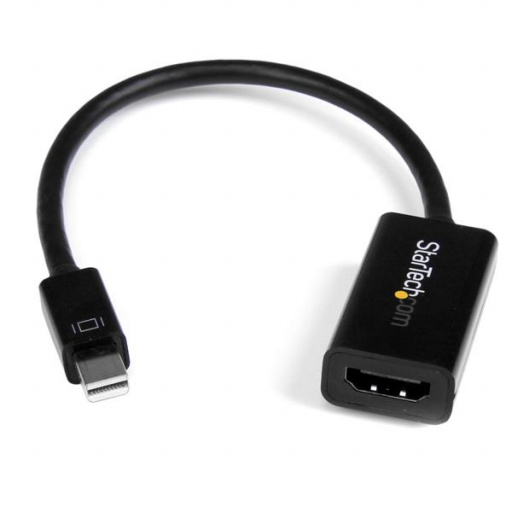 StarTech.com Mini DisplayPort to HDMI Adapter - Active mDP to HDMI Video Converter - 4K 30Hz - Mini DP or Thunderbolt 1/2 Mac/PC