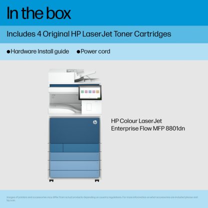 HP LaserJet Enterprise 8801dn Multifunction Color Printer, Only Ethernet; Duplex; Copier, Scanner - Image 3