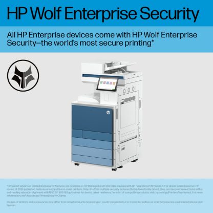 HP LaserJet Enterprise 8801dn Multifunction Color Printer, Only Ethernet; Duplex; Copier, Scanner - Image 5