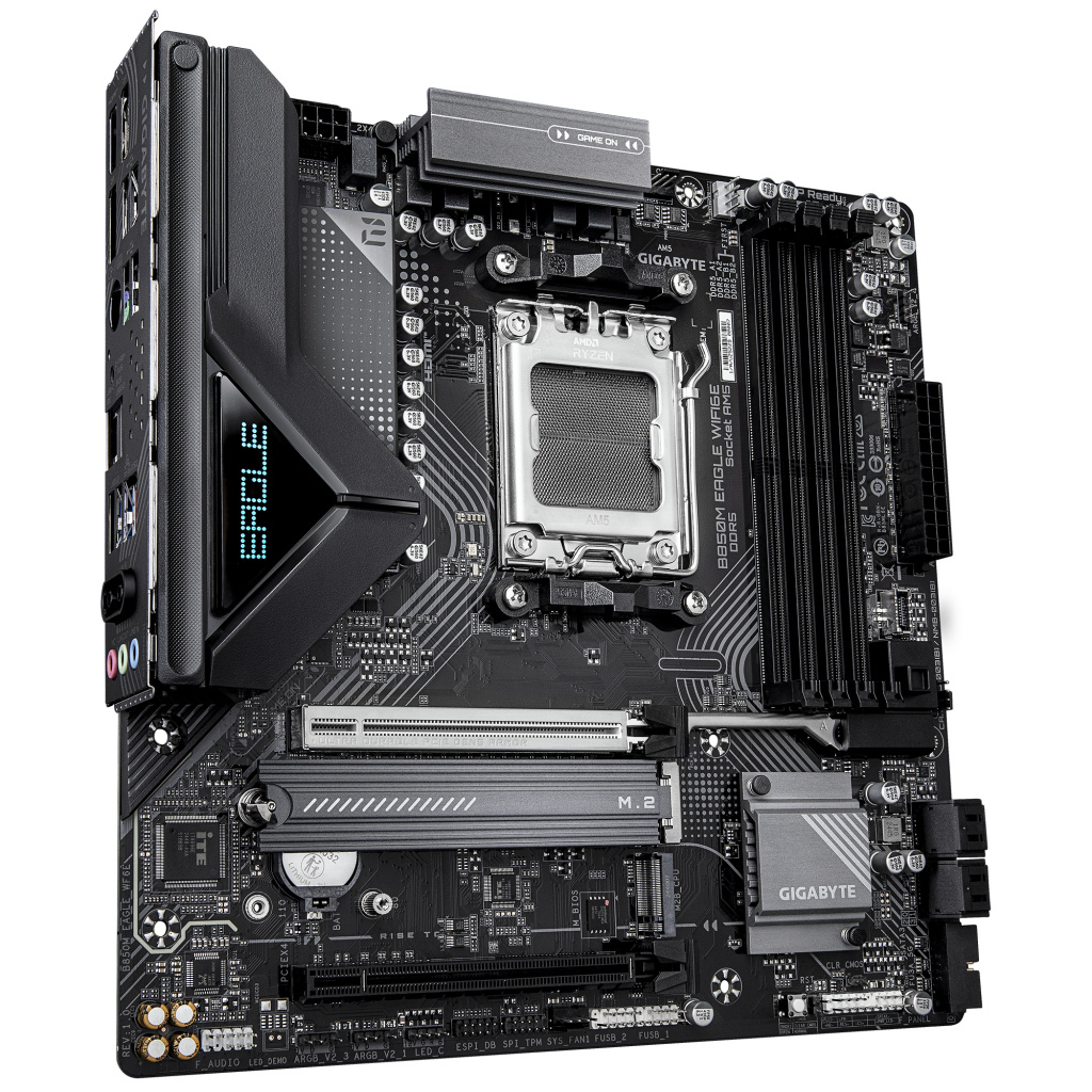 GIGABYTE B850M EAGLE WIFI6E Motherboard - AMD Ryzen 9000 Series CPUs, 8+2+2 Phases Digital VRM, up to 8200MHz DDR5 (OC), 1xPCIe - Image 3