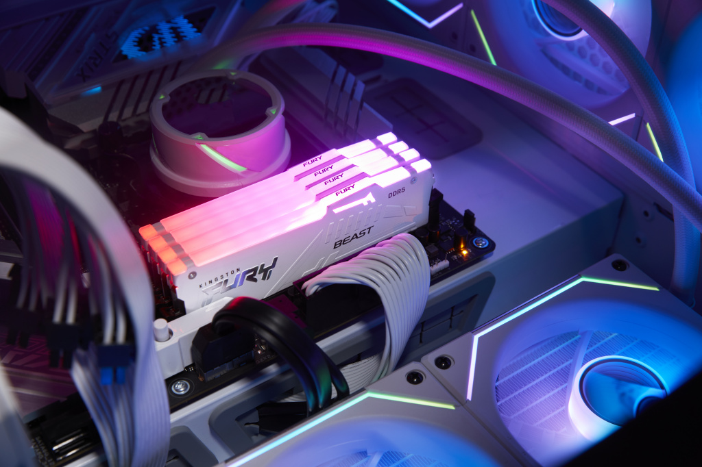 Kingston Technology FURY Beast 32GB 6000MT/s DDR5 CL30 DIMM (Kit of 2) White RGB EXPO - Image 8
