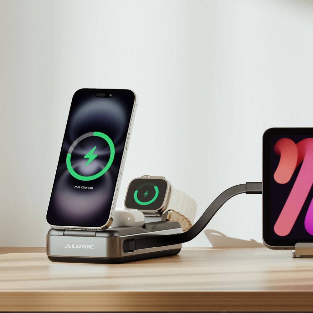 ALOGIC Roam 21,000mAh 6-in-1 Power Bank with Qi2 Fast Wireless and 100W USB-C Laptop Charging - Image 3