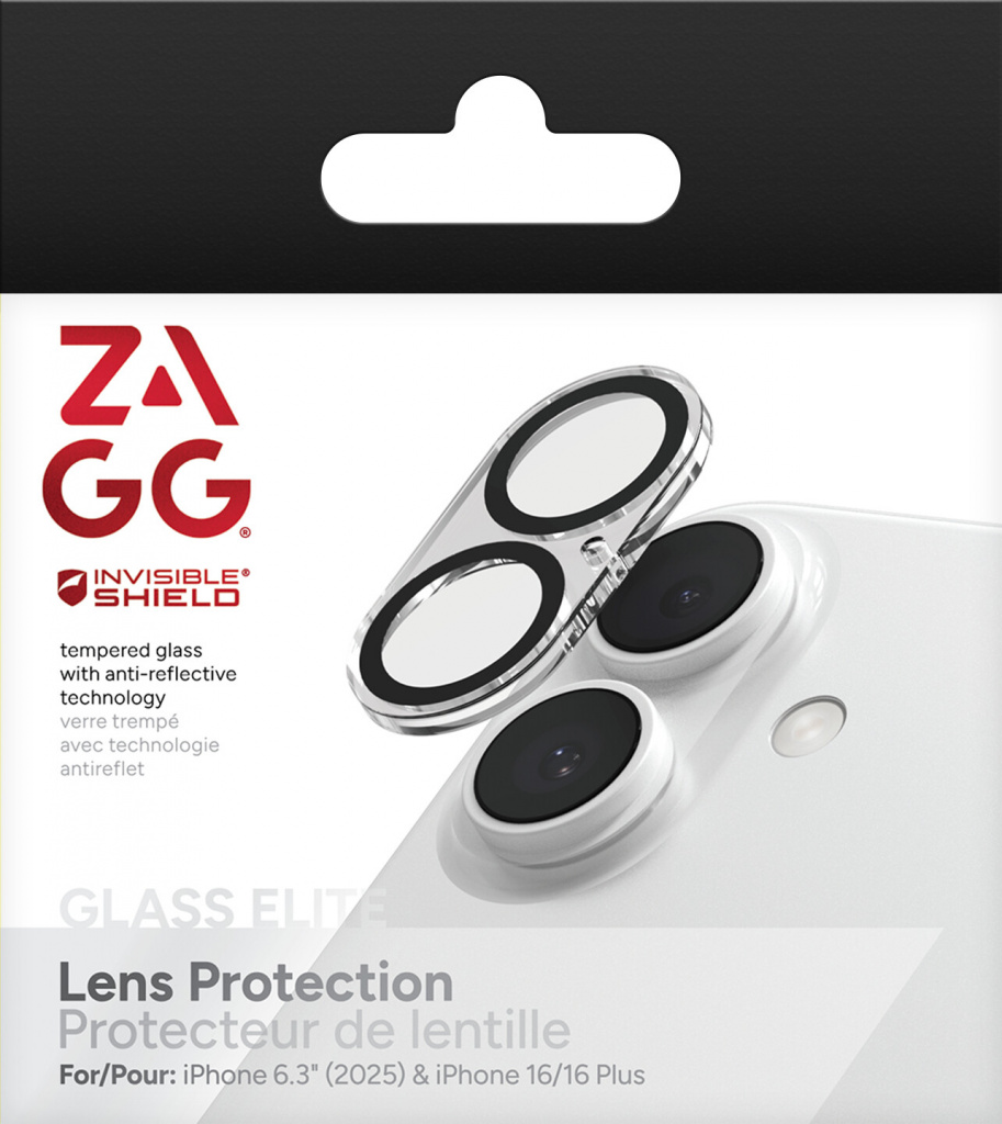 InvisibleShield Glass Elite Lens Protection For Apple iPhone 17/16/16+ Black - Image 4