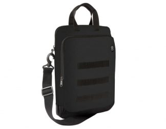 STM (ACE ECO VERTICAL SUPER CARGO) LAPTOP SHOULDERBAG, FITS UP TO 14, BLACK , 3YR WTY