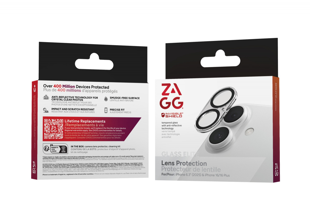 InvisibleShield Glass Elite Lens Protection For Apple iPhone 17/16/16+ Black - Image 5