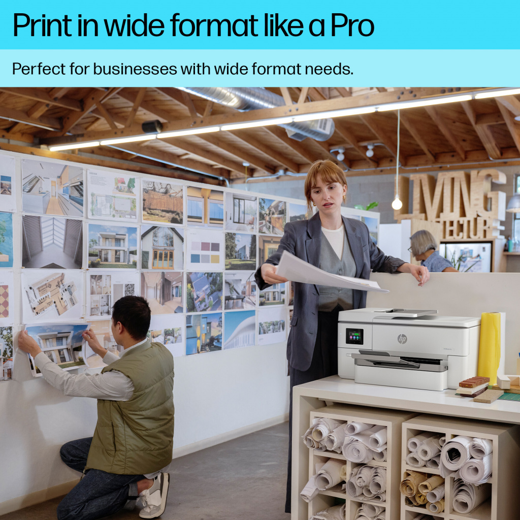 HP OfficeJet Pro 9720e Wireless All-in-One Color Printer, Two-sided printing; Copier, Scanner - Image 9