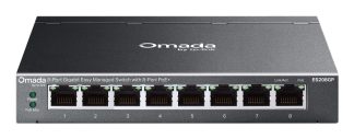 TP-Link Omada ES208GP network switch Managed L2 Gigabit Ethernet (10/100/1000) Power over Ethernet (PoE) DIN rail Black