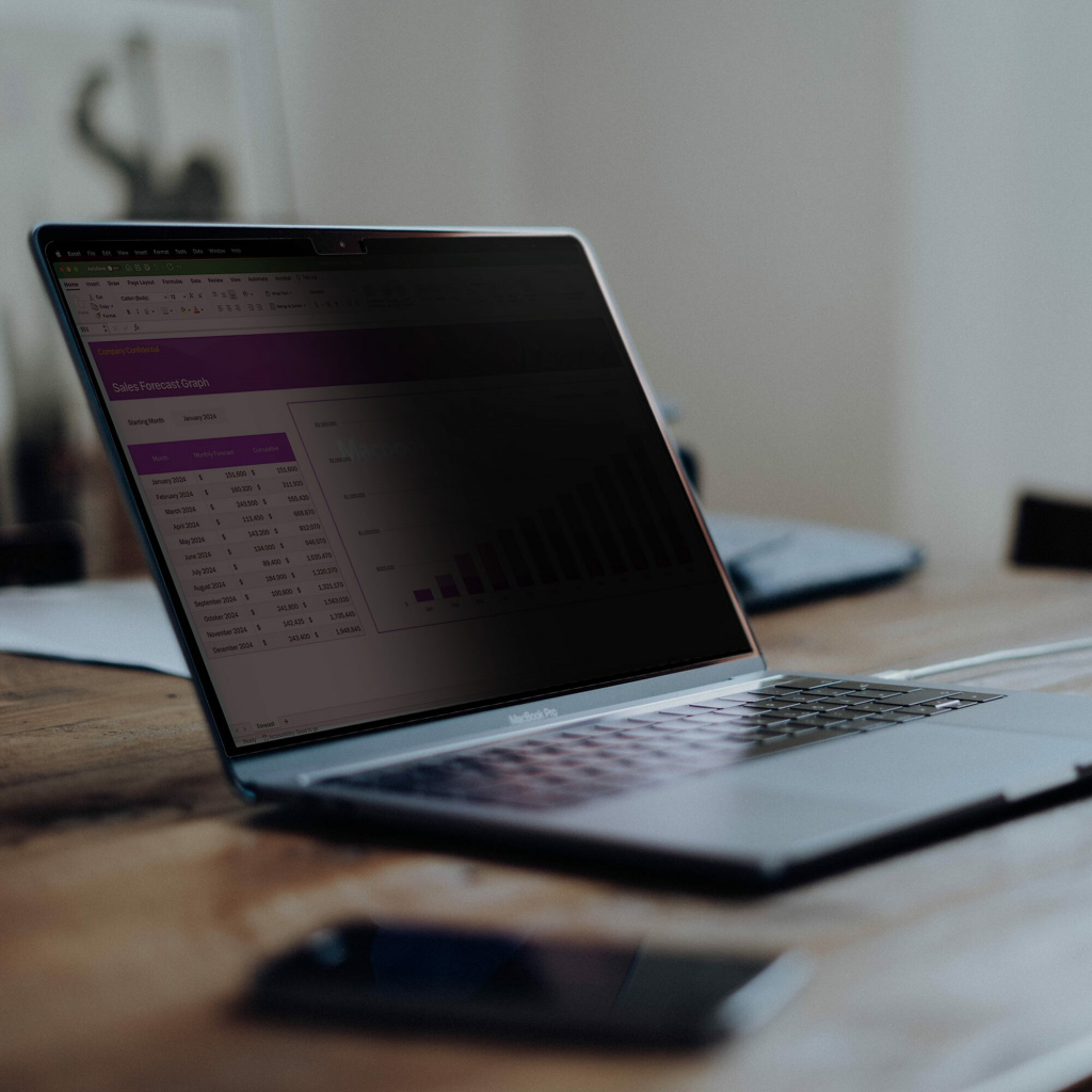 StarTech.com 17-inch 16:10 Flip-Up Privacy Screen with Touch, Anti-Glare Blue Light Filter, Laptop Monitor Screen Protector, +/ - Image 6