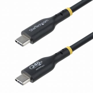 StarTech.com 4m USB-C Charging Cable, USB-IF Certified USB C Cable, 240W PD EPR, USB 2.0 Type-C Laptop Charger Cord, USB-C Data