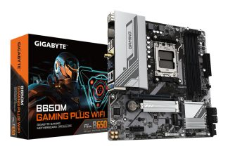 GIGABYTE B650M GAMING PLUS WIFI Motherboard - AMD Ryzen 9000 CPUs, 5+2+2 Phases VRM, up to 8000MHz DDR5, 2xPCIe 4.0 M.2, 2.5GbE