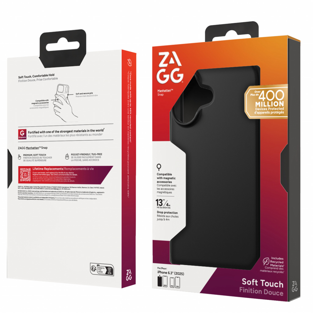 ZAGG Manhattan Snap Case For Apple iPhone 17 Black - Image 12