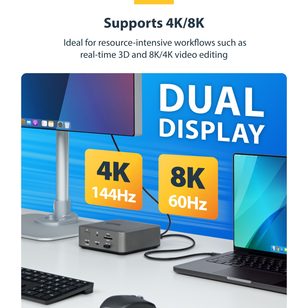 StarTech.com 2.6ft (80cm) Thunderbolt 5 Cable, 80Gbps/Up to 120Gbps, 240W PD, 8K 60Hz, Certified Thunderbolt Cable - Compatible - Image 12