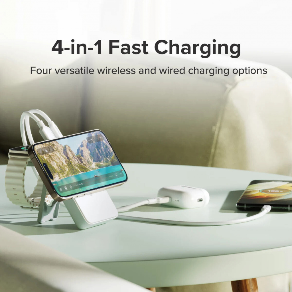 ALOGIC Lift 4-in-1 MagSafe Compatible Wireless Charging 10,000mAh Power Bank - Image 2