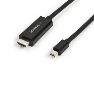 StarTech.com 10ft (3m) Mini DisplayPort to HDMI Cable - 4K 30Hz Video - mDP to HDMI Adapter Cable - Mini DP or Thunderbolt 1/2 M