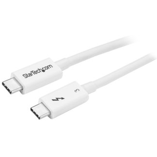 StarTech.com 1.6ft (50cm) Thunderbolt 3 Cable, 40Gbps, 100W PD, 4K/5K, Thunderbolt Certified, Compatible with Thunderbolt 4/USB