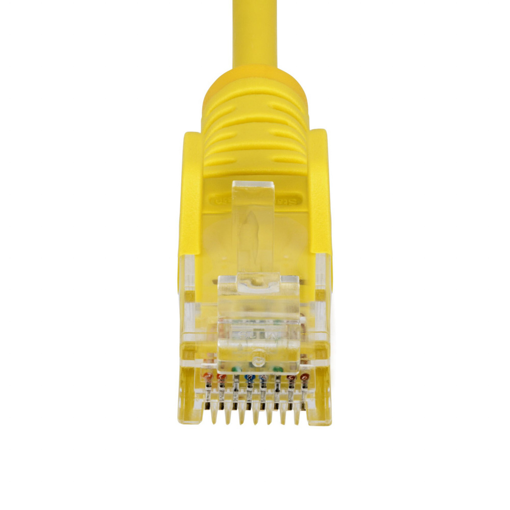 StarTech.com 10m Yellow Slim CAT6 Ethernet Cable, Snagless, 100W PoE, UTP, LSZH, 28AWG Pure Bare Copper Wire, Slim RJ45 Network - Image 4