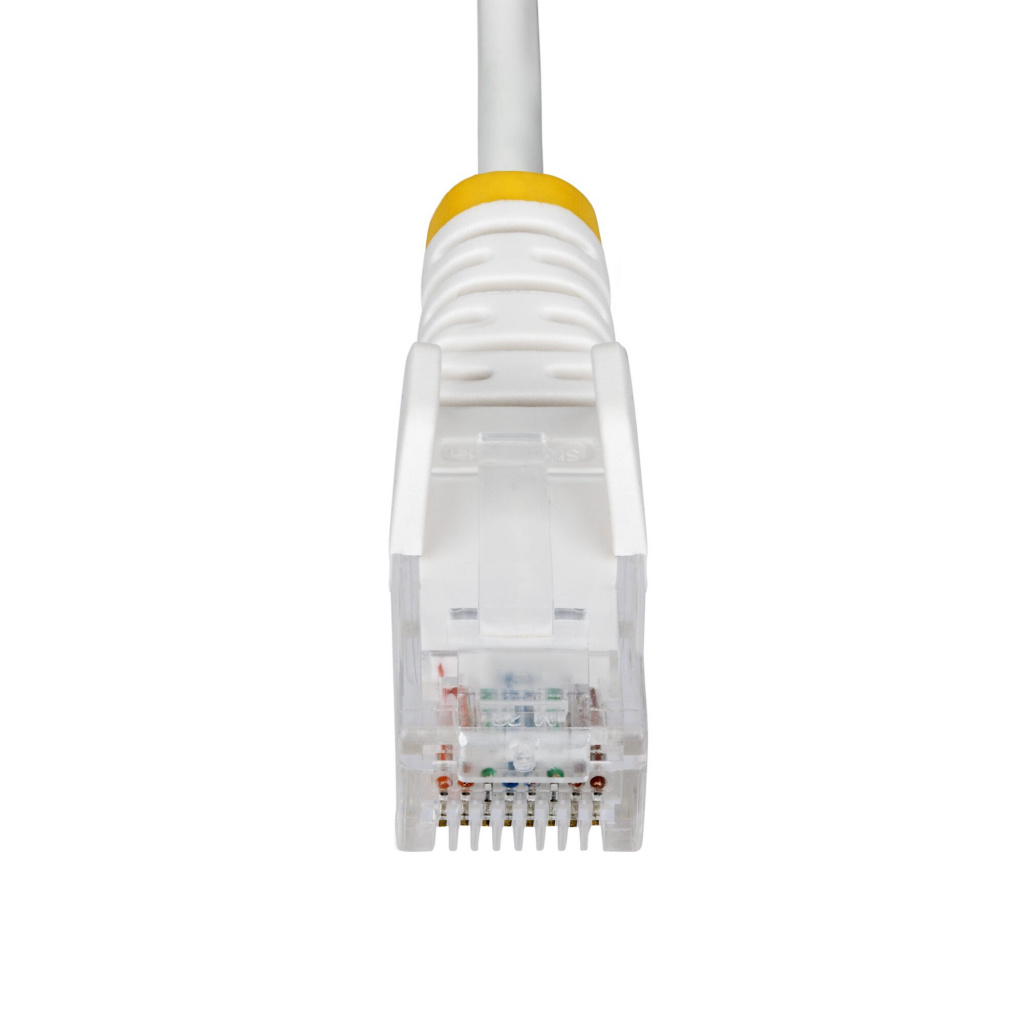 StarTech.com 2.5m White Slim CAT6 Ethernet Cable, Snagless, 100W PoE, UTP, LSZH, 28AWG Pure Bare Copper Wire, Slim RJ45 Network - Image 4