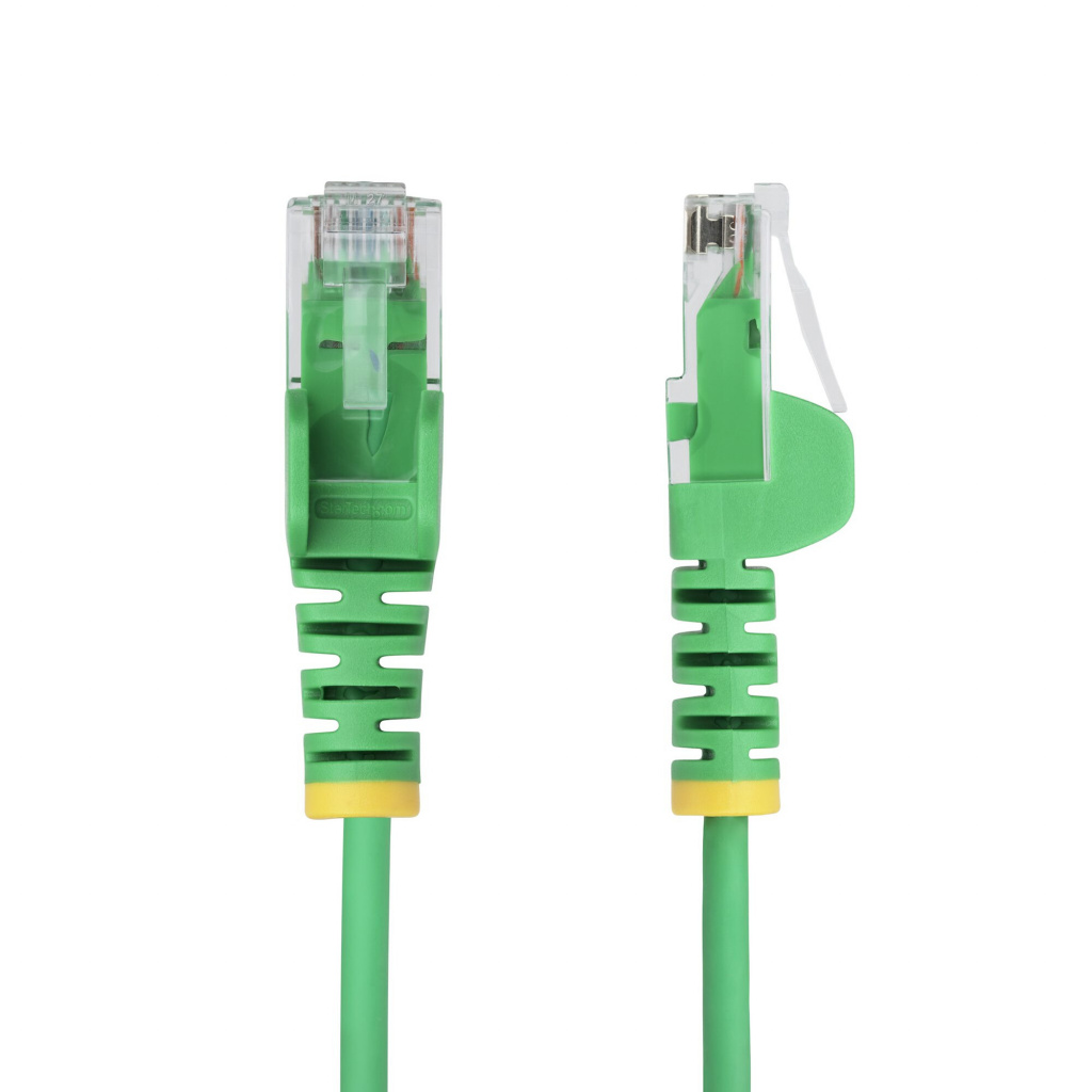 StarTech.com 1.5m Green Slim CAT6 Ethernet Cable, Snagless, 100W PoE, UTP, LSZH, 28AWG Pure Bare Copper Wire, Slim RJ45 Network - Image 2