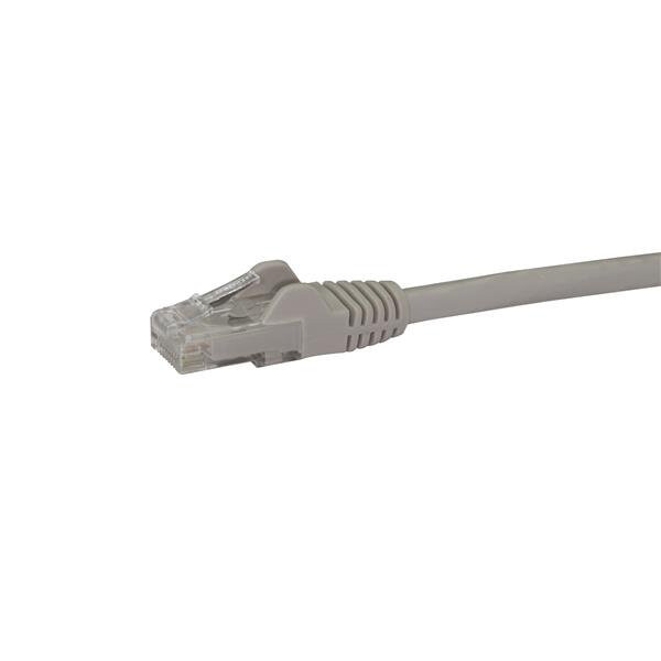 StarTech.com 50cm CAT6 Ethernet Cable - Grey CAT 6 Gigabit Ethernet Wire -250MHz 100W PoE RJ45 UTP Network/Patch Cord Snagless - Image 2