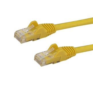 StarTech.com 1m CAT6 Ethernet Cable - Yellow CAT 6 Gigabit Ethernet Wire -250MHz 100W PoE RJ45 UTP Network/Patch Cord Snagless