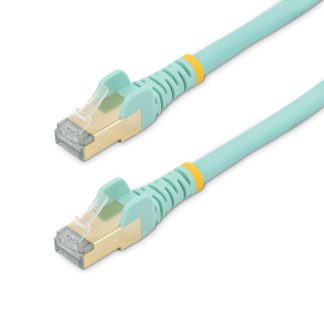 StarTech.com 3m CAT6a Ethernet Cable - 10 Gigabit Shielded Snagless RJ45 100W PoE Patch Cord - 10GbE STP Network Cable w/Strain