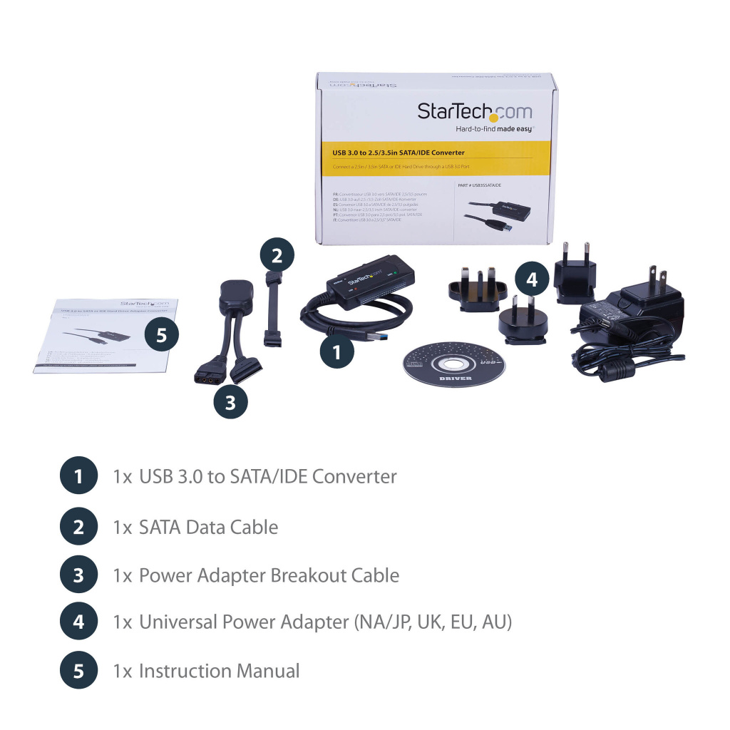 StarTech.com SATA to USB Cable - USB 3.1 (10Gbps) - UASP - Image 14