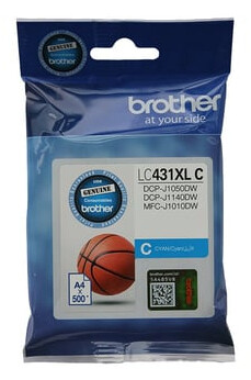Brother LC431XLC XL CYAN INK ink cartridge 1 pc(s) Original Black