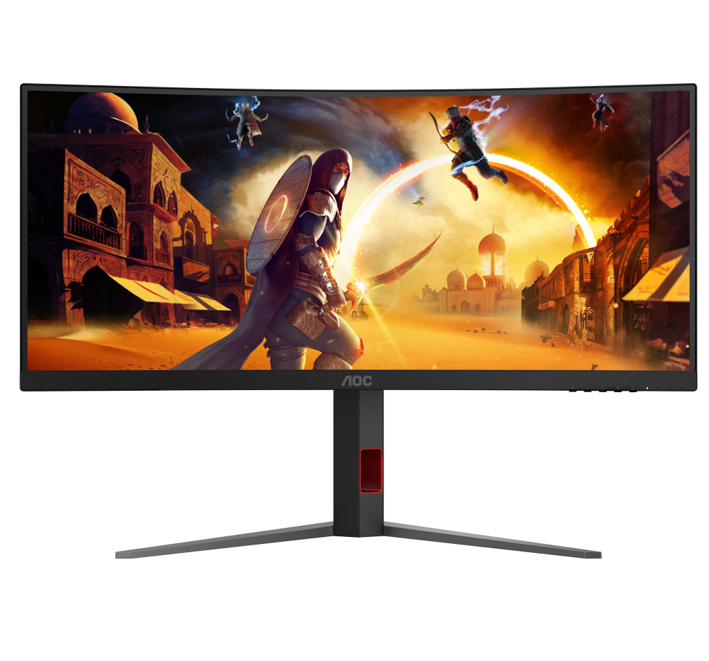 AOC G4 CU34G4 computer monitor 86.4 cm (34") 3440 x 1440 pixels Wide Quad HD LED Black, Red - Image 4