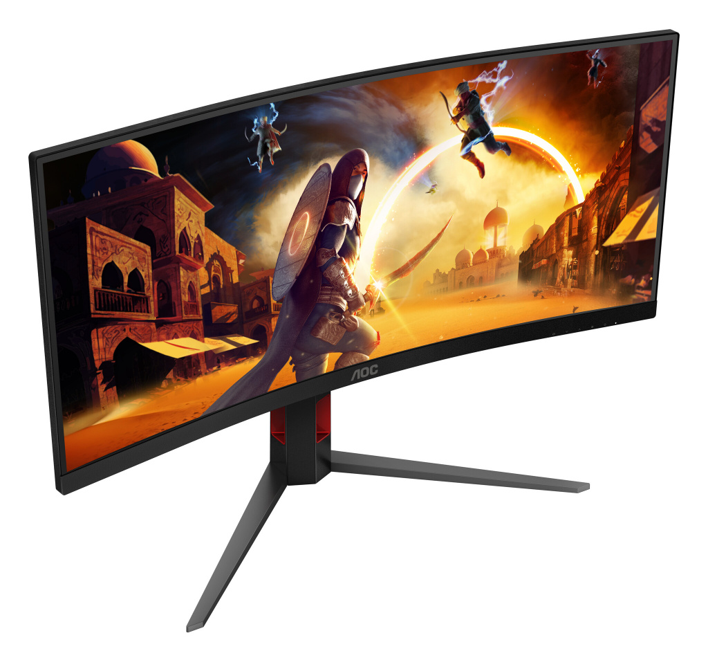 AOC G4 CU34G4 computer monitor 86.4 cm (34") 3440 x 1440 pixels Wide Quad HD LED Black, Red - Image 7