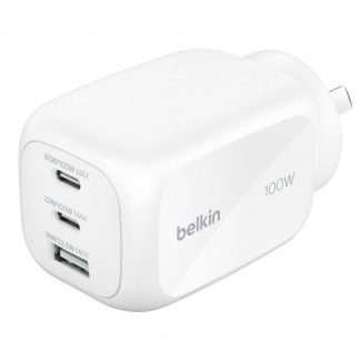 Belkin BoostCharge Pro 3-Port GaN Wall Charger