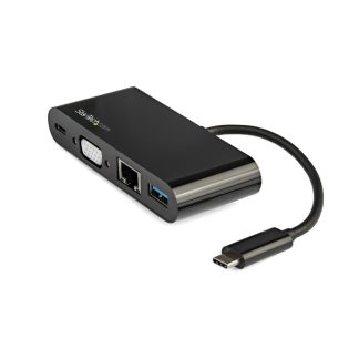 StarTech.com USB C Multiport Adapter - Mini USB-C Dock w/ Single Monitor VGA 1080p Video - 60W Power Delivery Passthrough - USB